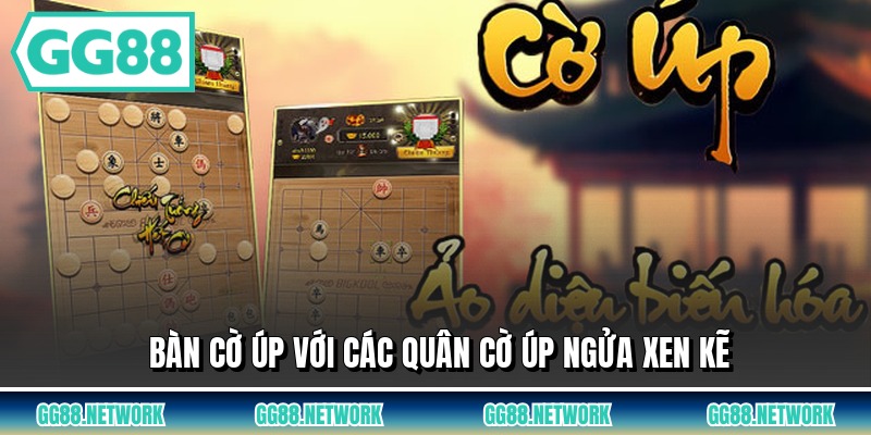 Bàn cờ úp với các quân cờ úp ngửa xen kẽ