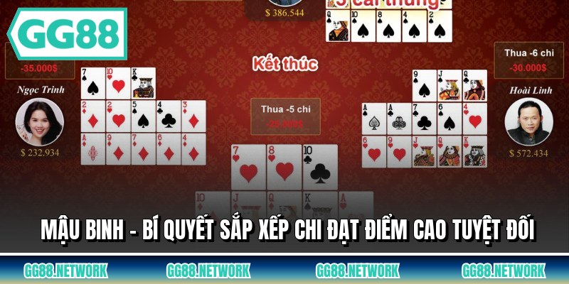 Mậu Binh - Bí Quyết Sắp Xếp Chi Đạt Điểm Cao Tuyệt Đối