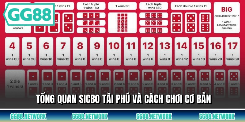 Tổng quan sicbo tài phú và cách chơi cơ bản